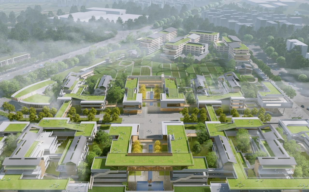BIM建筑|湾区重点学校方案设计:佛山一中顺德学校 / AG汇创 BIM建筑|湾区重点学校方案设计:佛山一中顺德学校 / AG汇创