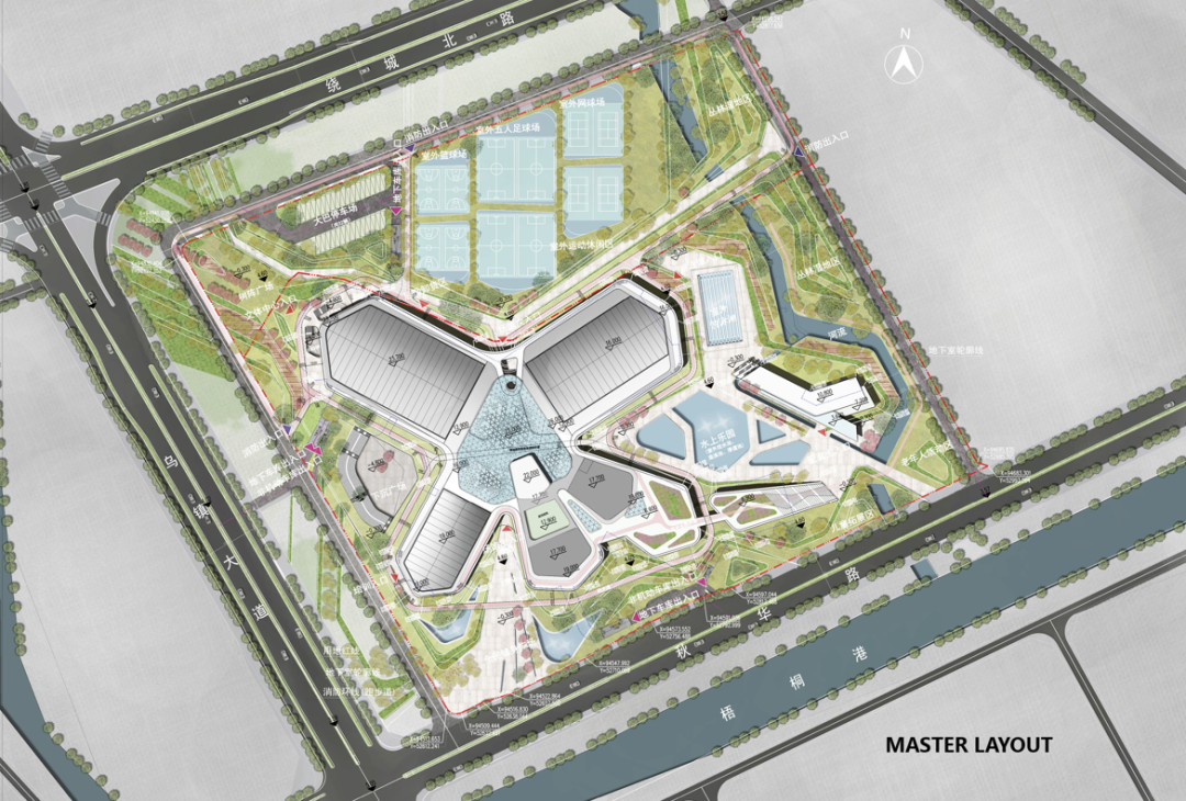 BIM建筑|体育运动催化城市生活:桐乡市全民健身中心暨李宁体育园 / PTD柏涛设计 BIM建筑|体育运动催化城市生活:桐乡市全民健身中心暨李宁体育园 / PTD柏涛设计