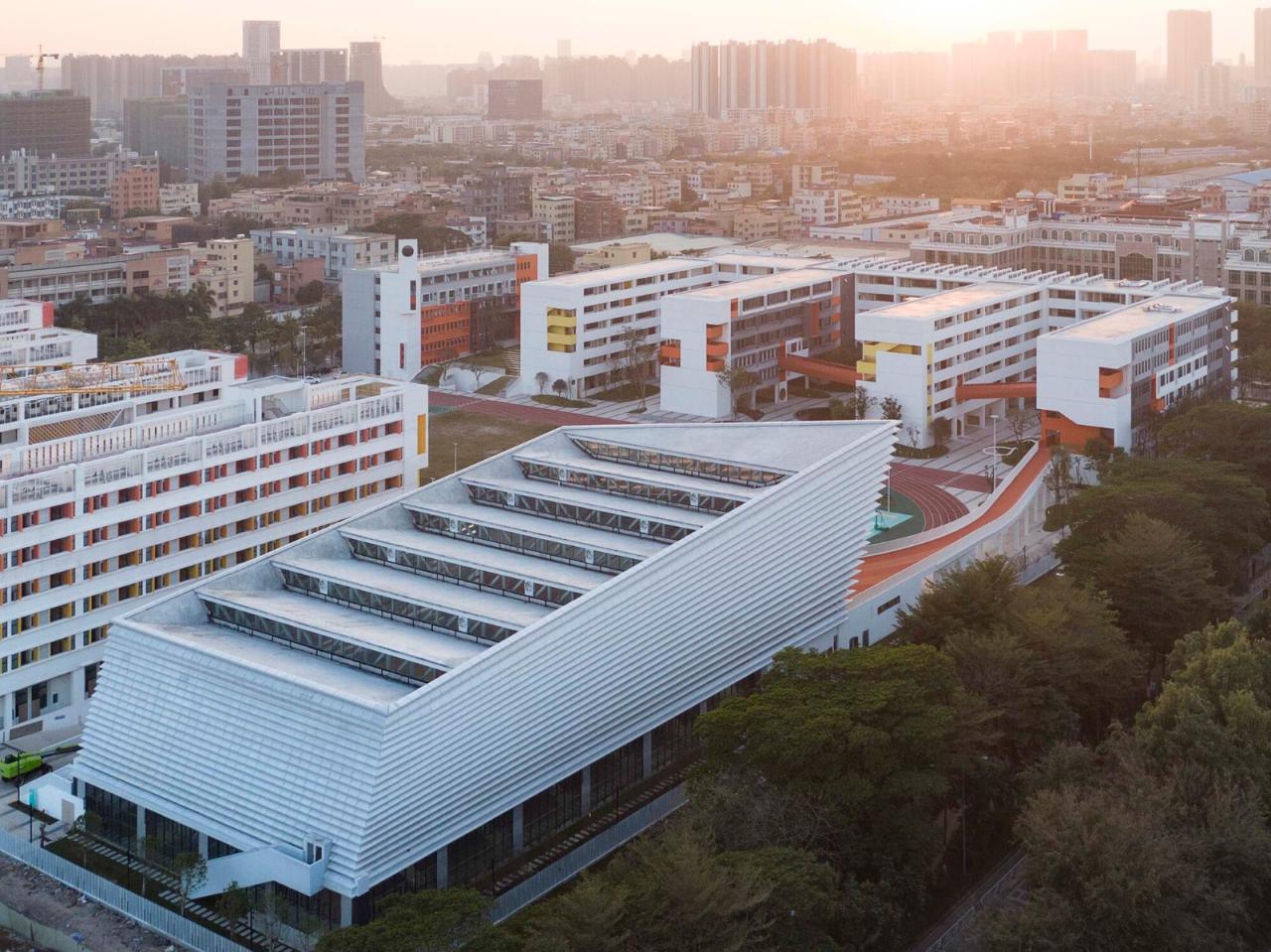 BIM建筑|南海桂城金桂高中 / 竖梁社 BIM建筑|南海桂城金桂高中 / 竖梁社