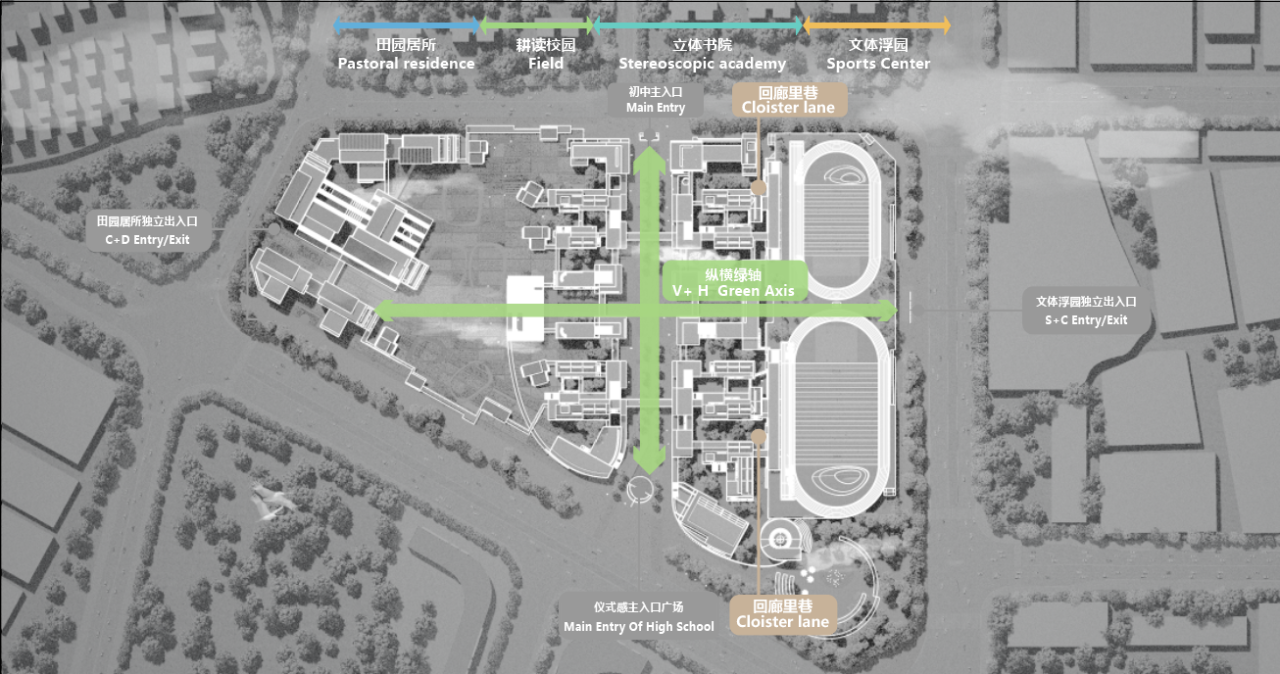 BIM建筑|湾区重点学校方案设计:佛山一中顺德学校 / AG汇创 BIM建筑|湾区重点学校方案设计:佛山一中顺德学校 / AG汇创
