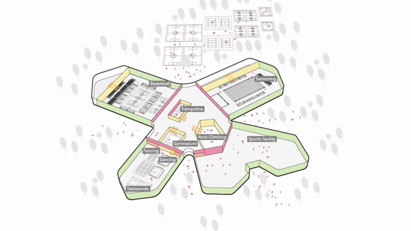 BIM建筑|体育运动催化城市生活:桐乡市全民健身中心暨李宁体育园 / PTD柏涛设计 BIM建筑|体育运动催化城市生活:桐乡市全民健身中心暨李宁体育园 / PTD柏涛设计
