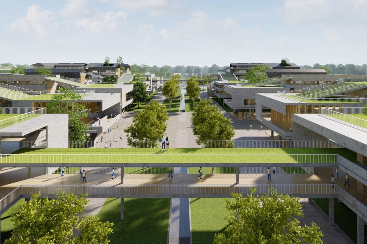 BIM建筑|湾区重点学校方案设计:佛山一中顺德学校 / AG汇创 BIM建筑|湾区重点学校方案设计:佛山一中顺德学校 / AG汇创