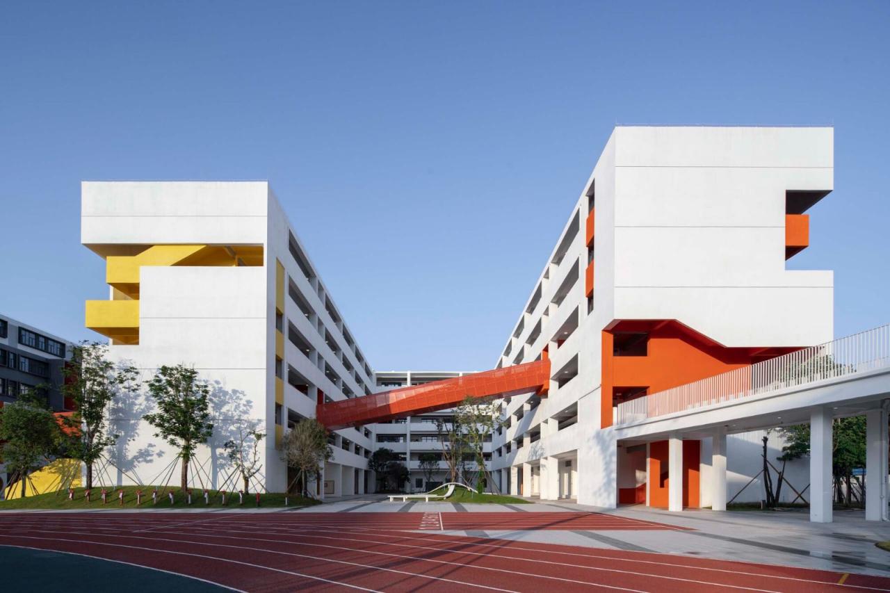 BIM建筑|南海桂城金桂高中 / 竖梁社 BIM建筑|南海桂城金桂高中 / 竖梁社