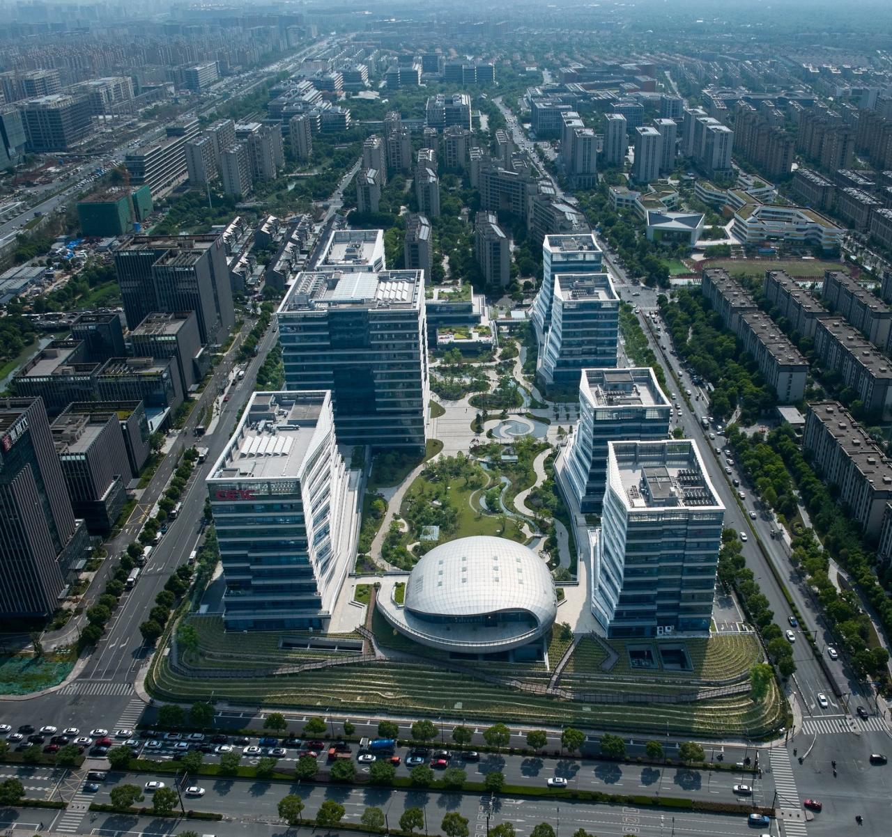 BIM建筑|科创办公:中电海康集团总部 / 中国联合工程有限公司 BIM建筑|科创办公:中电海康集团总部 / 中国联合工程有限公司
