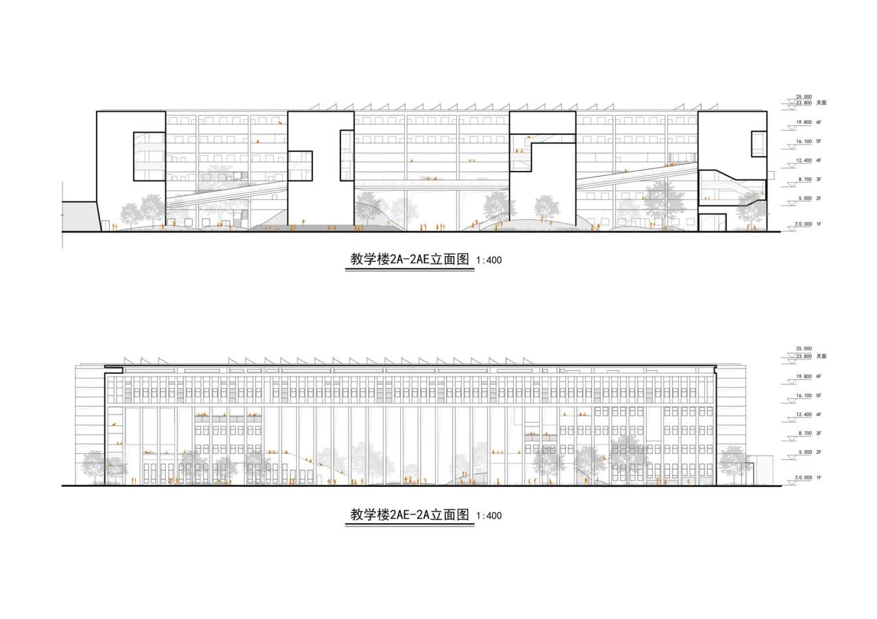 BIM建筑|南海桂城金桂高中 / 竖梁社 BIM建筑|南海桂城金桂高中 / 竖梁社