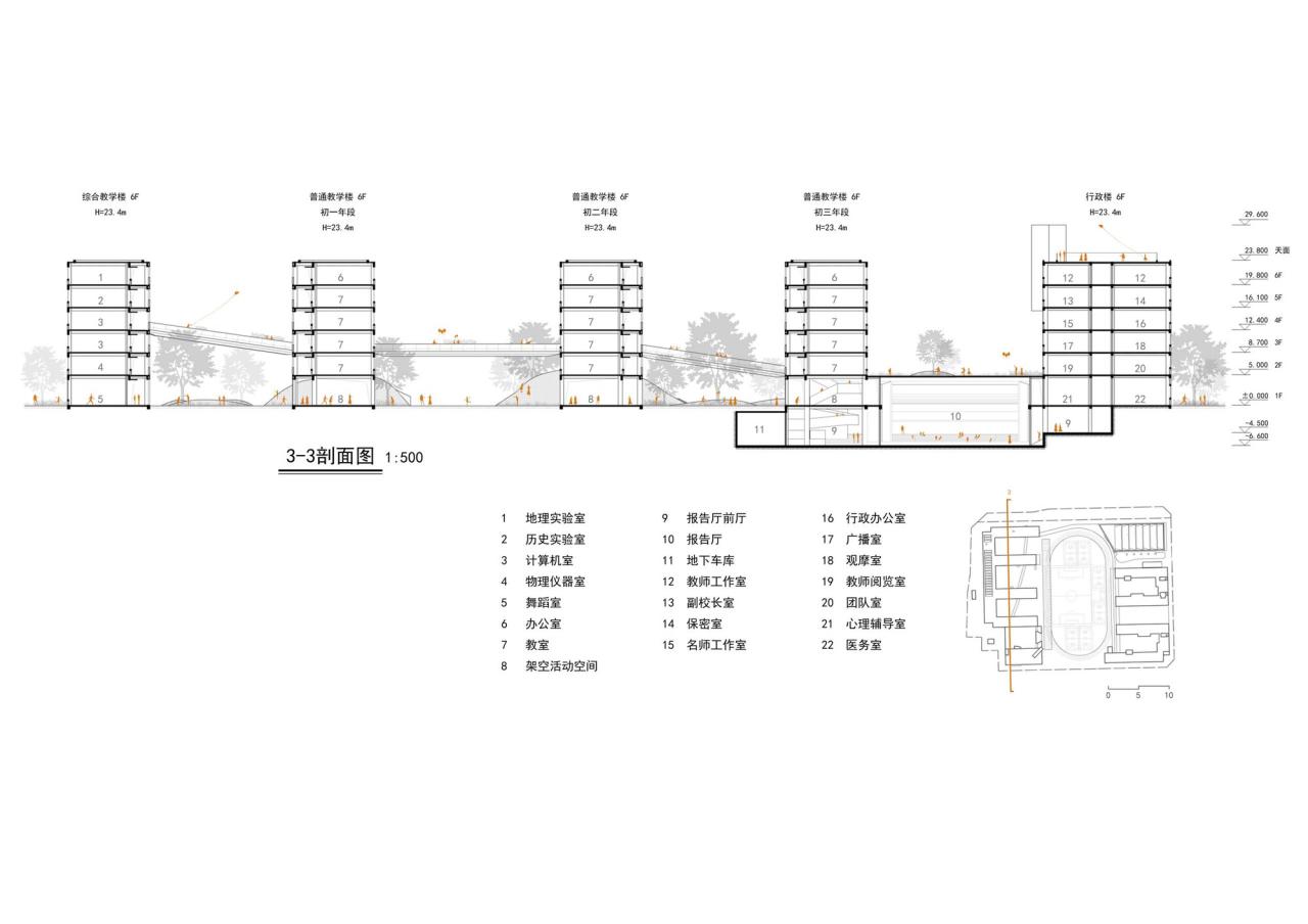 BIM建筑|南海桂城金桂高中 / 竖梁社 BIM建筑|南海桂城金桂高中 / 竖梁社