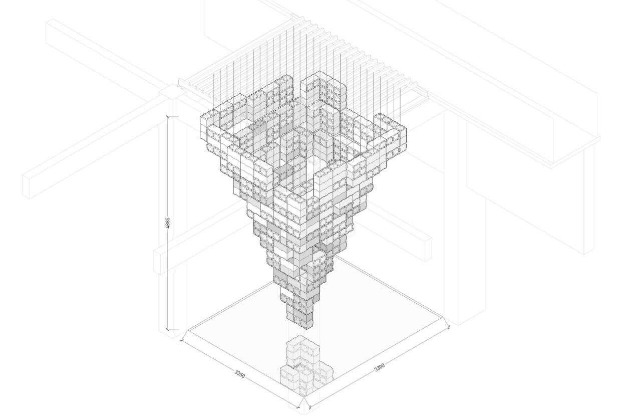 BIM建筑|反方向的构筑:蘑菇砖金字塔 / 陆轶辰 , Link-Arc建筑事务所 BIM建筑|反方向的构筑:蘑菇砖金字塔 / 陆轶辰 , Link-Arc建筑事务所