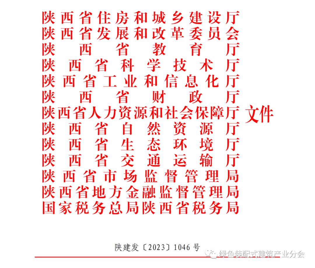 装配式政策|13部门印发《关于推动陕西全省装配式建筑绿色高质量发展的实施意见》 装配式政策|13部门印发《关于推动陕西全省装配式建筑绿色高质量发展的实施意见》