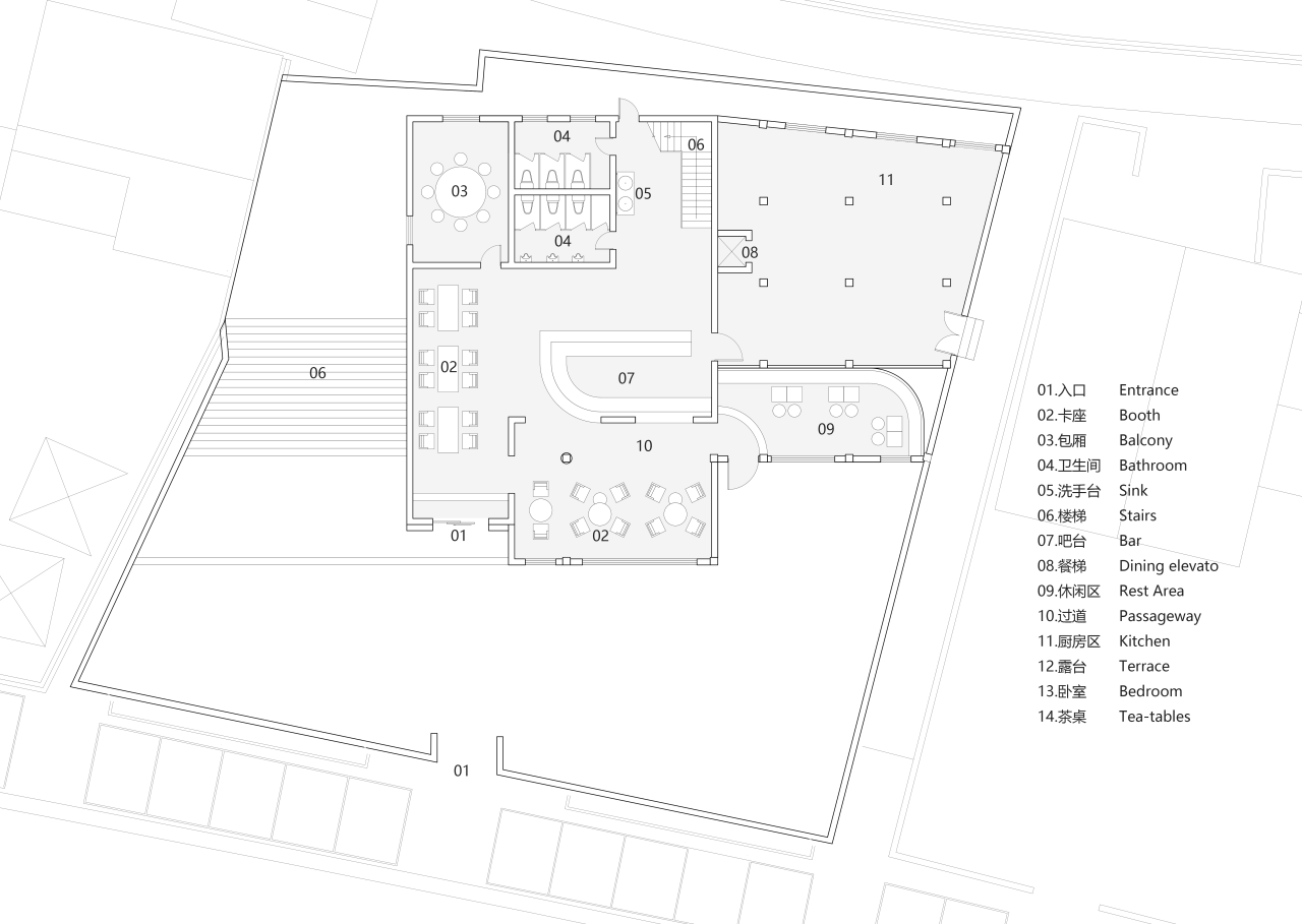 BIM建筑|环湖公路边的度假餐吧 / 平介设计 BIM建筑|环湖公路边的度假餐吧 / 平介设计