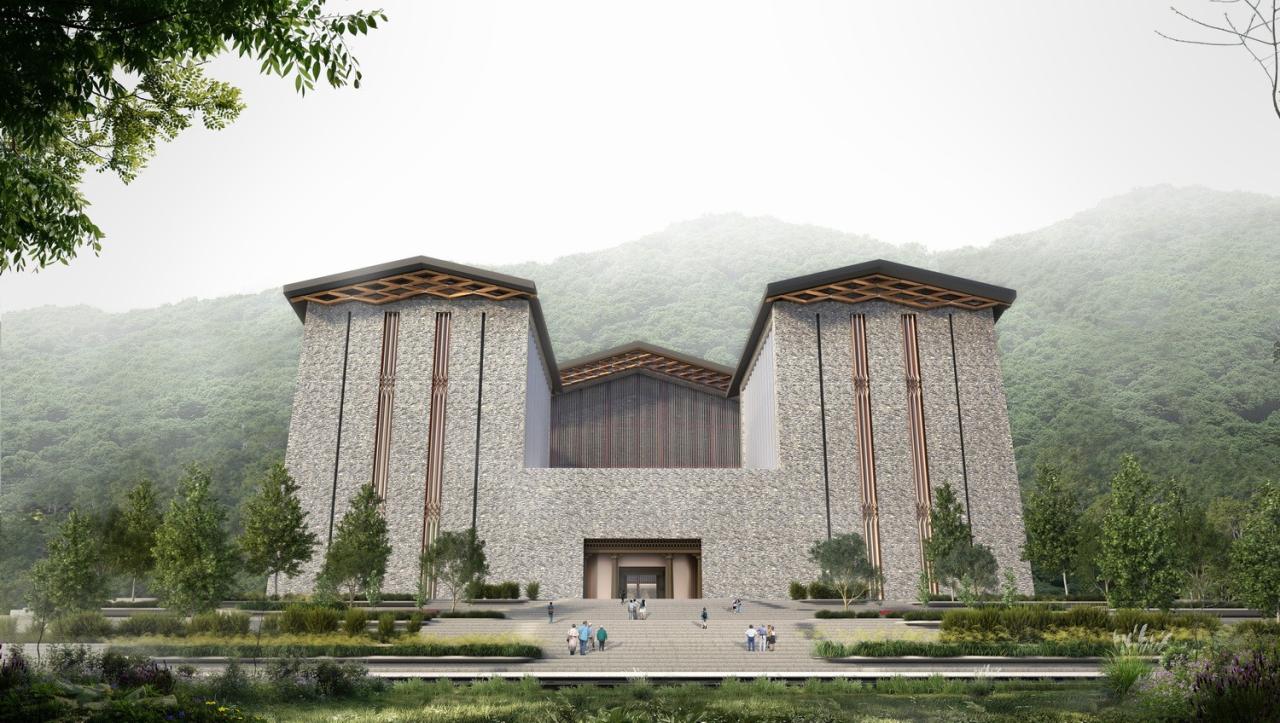 BIM建筑|西索石寨——马尔康市西索村文化综合体建筑设计 / 外行建筑 BIM建筑|西索石寨——马尔康市西索村文化综合体建筑设计 / 外行建筑