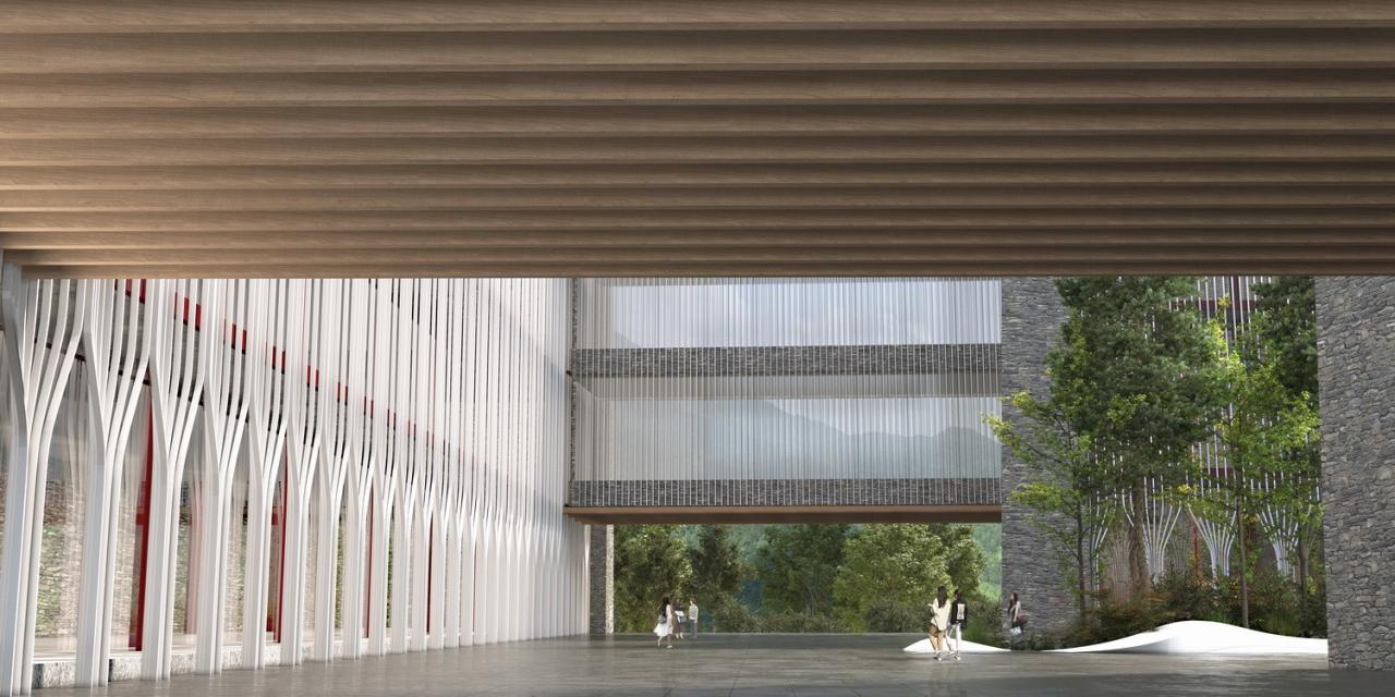 BIM建筑|西索石寨——马尔康市西索村文化综合体建筑设计 / 外行建筑 BIM建筑|西索石寨——马尔康市西索村文化综合体建筑设计 / 外行建筑