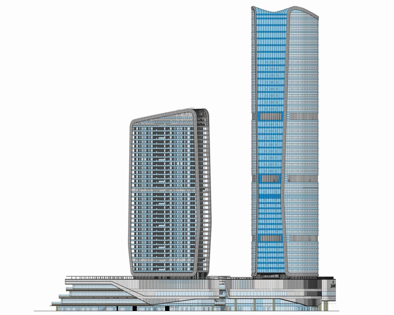 BIM建筑|金湾华发国际商务中心 / 10 Design BIM建筑|金湾华发国际商务中心 / 10 Design