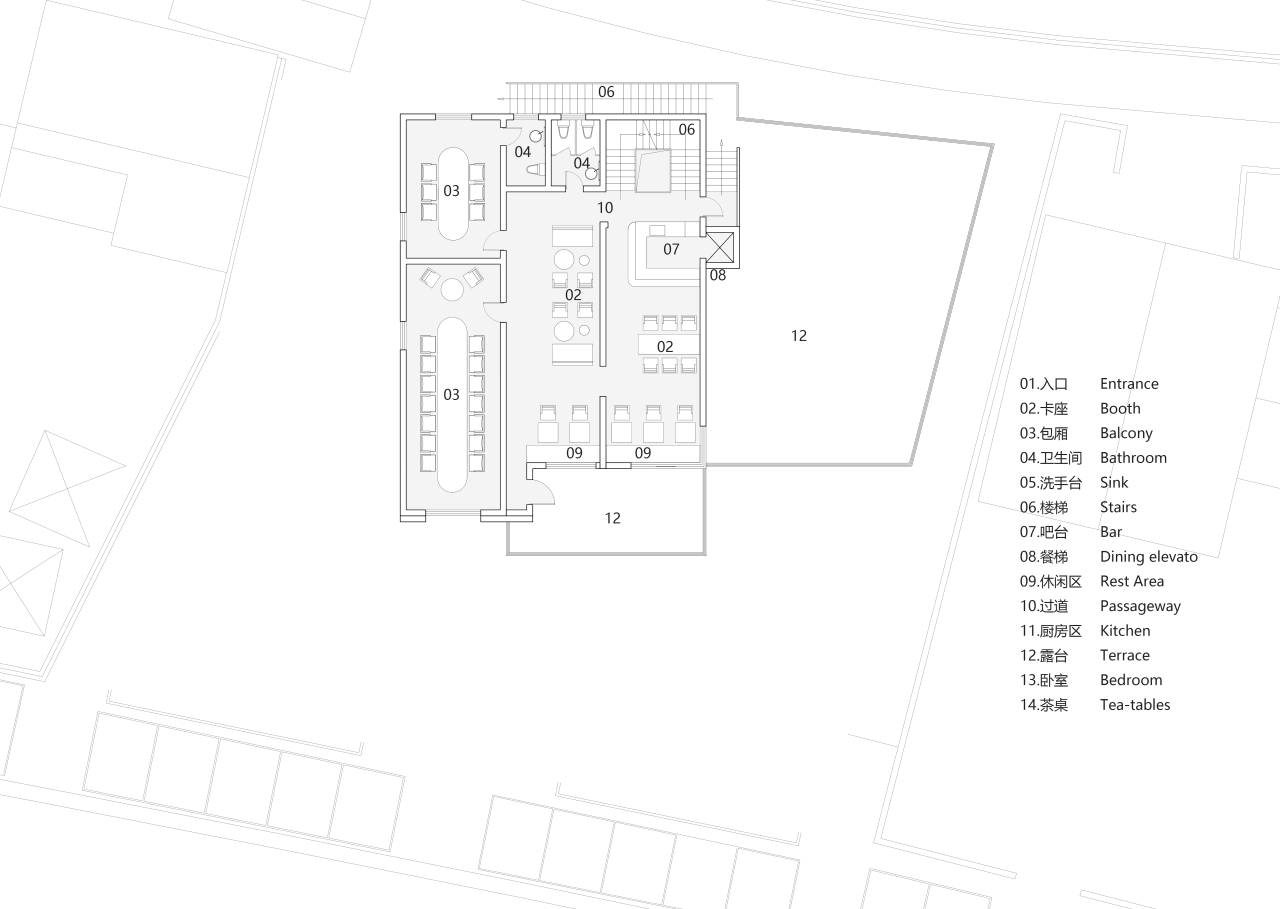 BIM建筑|环湖公路边的度假餐吧 / 平介设计 BIM建筑|环湖公路边的度假餐吧 / 平介设计