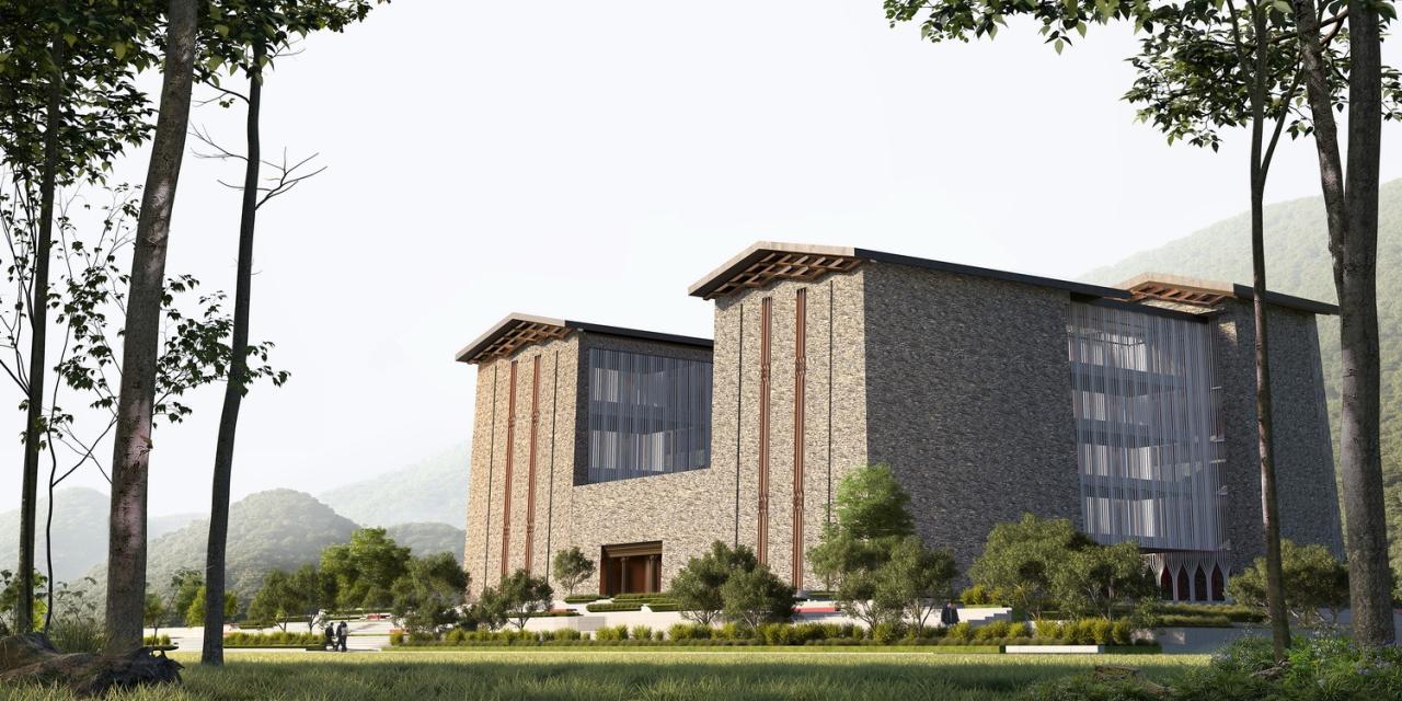 BIM建筑|西索石寨——马尔康市西索村文化综合体建筑设计 / 外行建筑 BIM建筑|西索石寨——马尔康市西索村文化综合体建筑设计 / 外行建筑