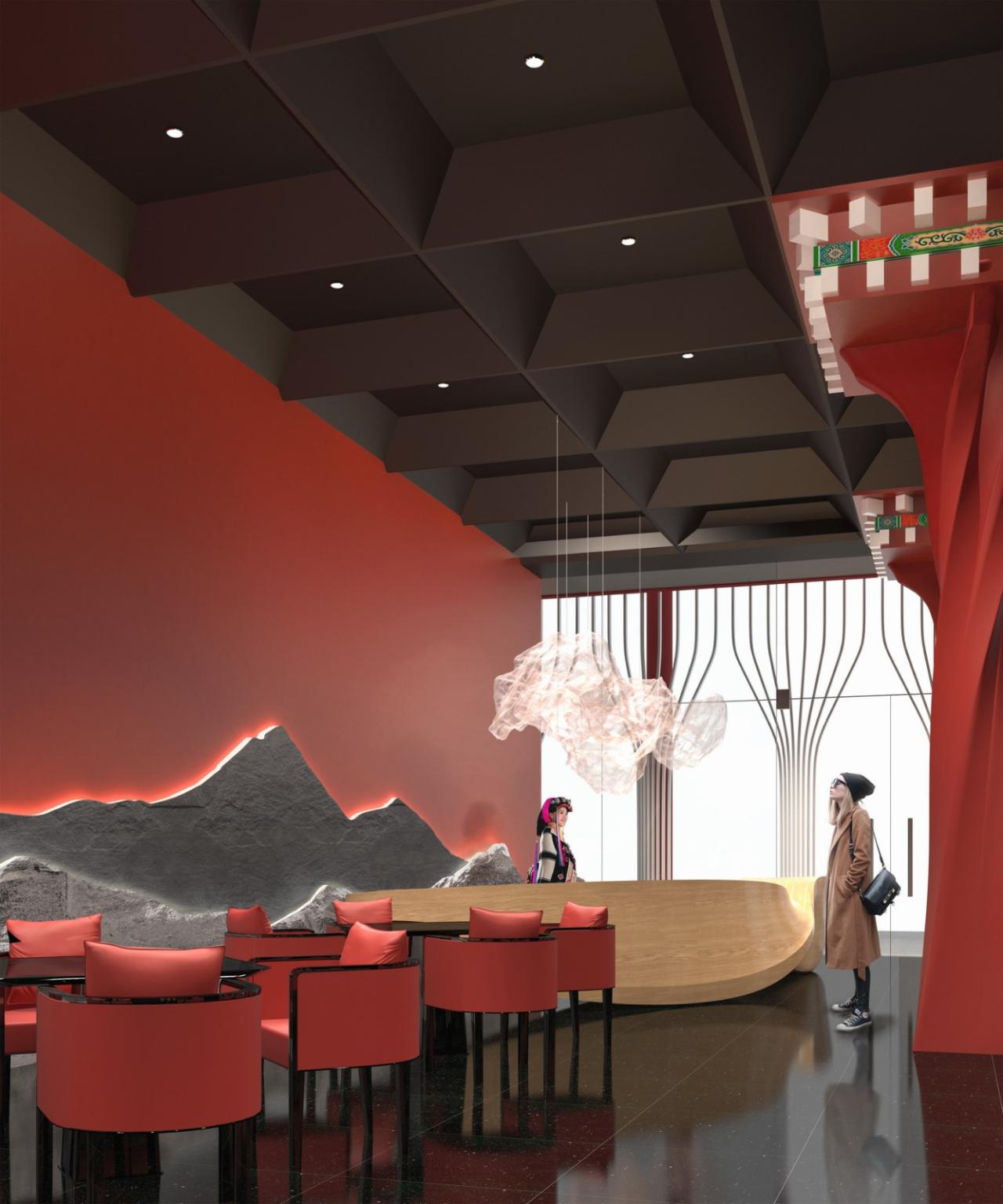 BIM建筑|西索石寨——马尔康市西索村文化综合体建筑设计 / 外行建筑 BIM建筑|西索石寨——马尔康市西索村文化综合体建筑设计 / 外行建筑