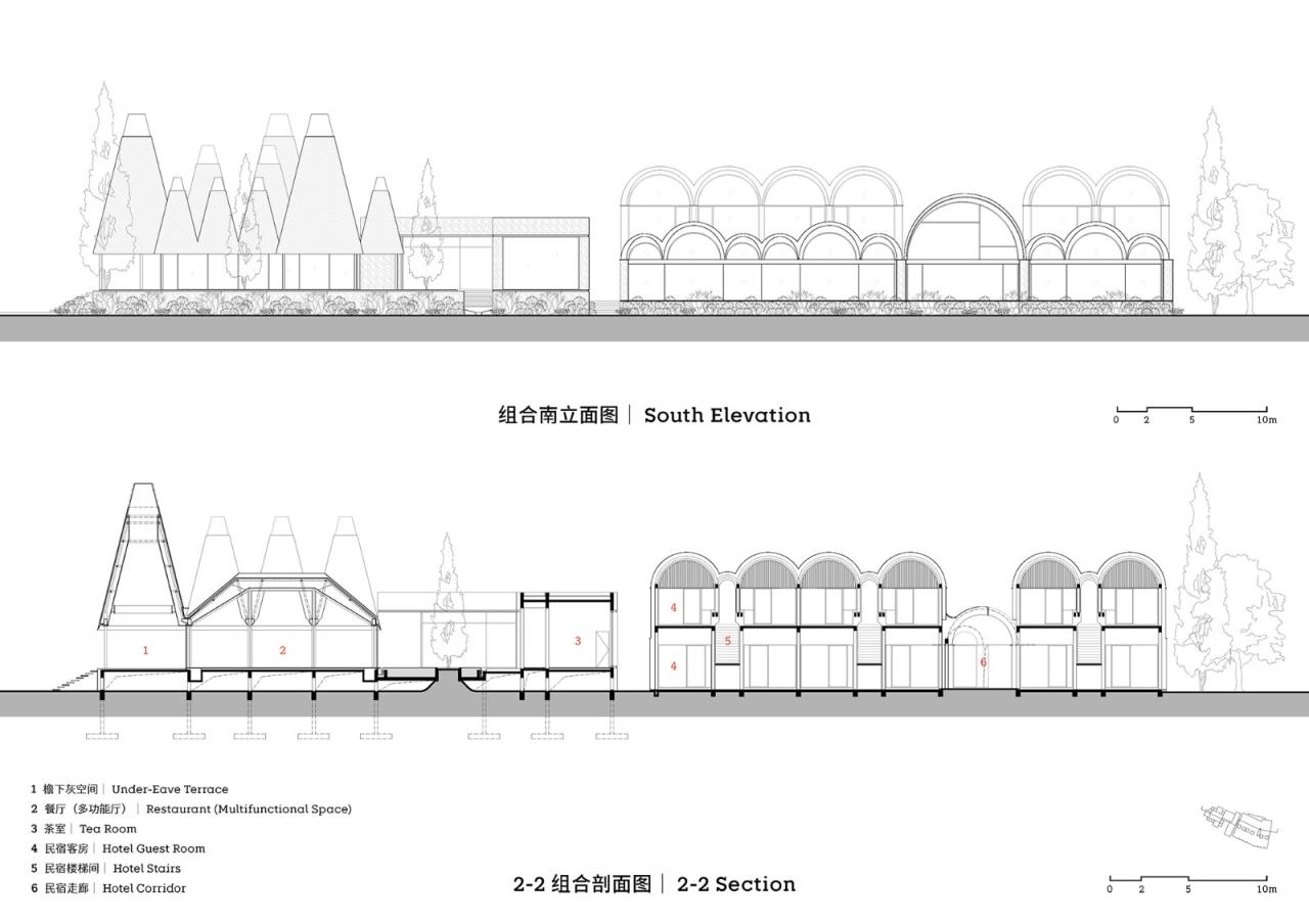BIM建筑|泊船与人烟,曲水善湾船坞民宿 / goa大象设计 BIM建筑|泊船与人烟,曲水善湾船坞民宿 / goa大象设计
