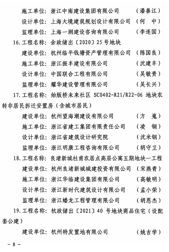 装配式政策|杭州市公布2022年度新型建筑工业化示范产业基地和示范项目名单 装配式政策|杭州市公布2022年度新型建筑工业化示范产业基地和示范项目名单