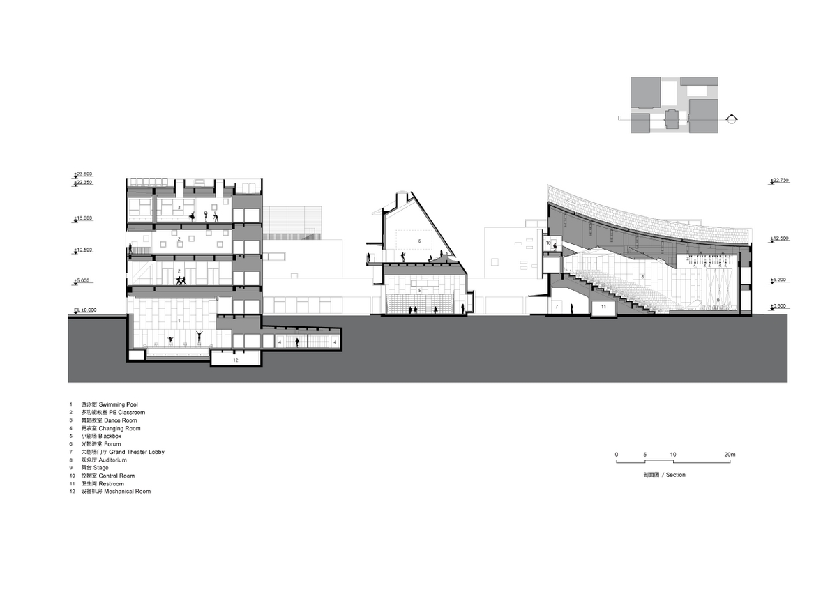 BIM建筑|山峰书院,苏州山峰双语学校文体中心 / OPEN 建筑事务所 BIM建筑|山峰书院,苏州山峰双语学校文体中心 / OPEN 建筑事务所