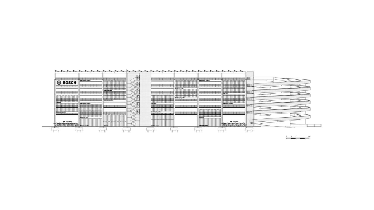 BIM建筑|三区博世汽车部件项目S215停车楼(一期 )/ 中衡设计集团 BIM建筑|三区博世汽车部件项目S215停车楼(一期 )/ 中衡设计集团