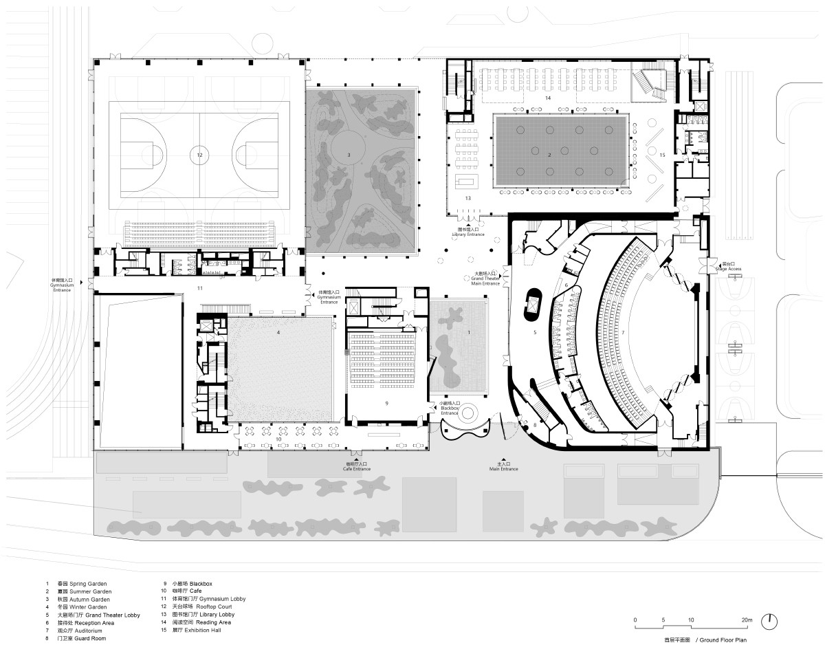 BIM建筑|山峰书院,苏州山峰双语学校文体中心 / OPEN 建筑事务所 BIM建筑|山峰书院,苏州山峰双语学校文体中心 / OPEN 建筑事务所