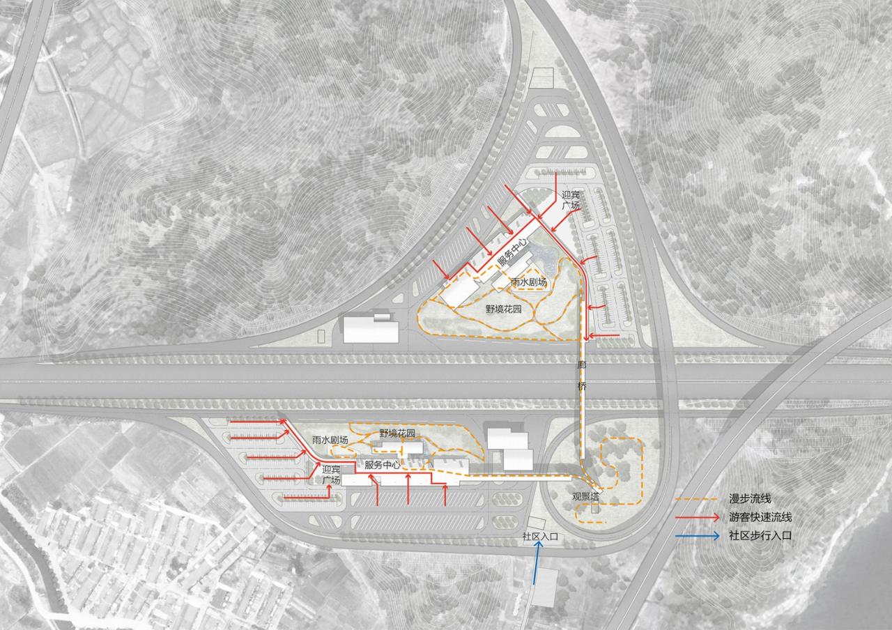 BIM建筑|瞬间公园 INSTANT PARK:甬台温高速公路改扩建工程院桥服务区设计方案 / 也似建筑 BIM建筑|瞬间公园 INSTANT PARK:甬台温高速公路改扩建工程院桥服务区设计方案 / 也似建筑