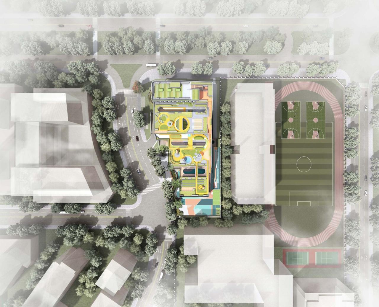 BIM建筑|深圳市南山区教育幼儿园深圳湾分部 / 深圳市天华建筑设计 BIM建筑|深圳市南山区教育幼儿园深圳湾分部 / 深圳市天华建筑设计