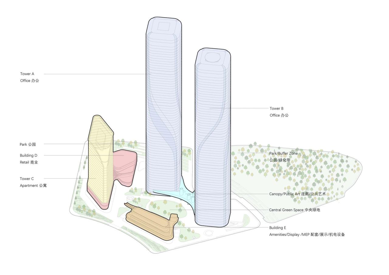BIM建筑|钱江潮涌:杭州世茂智慧之门超高层城市综合体 / 姜平工作室 BIM建筑|钱江潮涌:杭州世茂智慧之门超高层城市综合体 / 姜平工作室