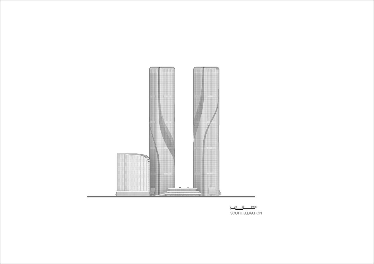 BIM建筑|钱江潮涌:杭州世茂智慧之门超高层城市综合体 / 姜平工作室 BIM建筑|钱江潮涌:杭州世茂智慧之门超高层城市综合体 / 姜平工作室