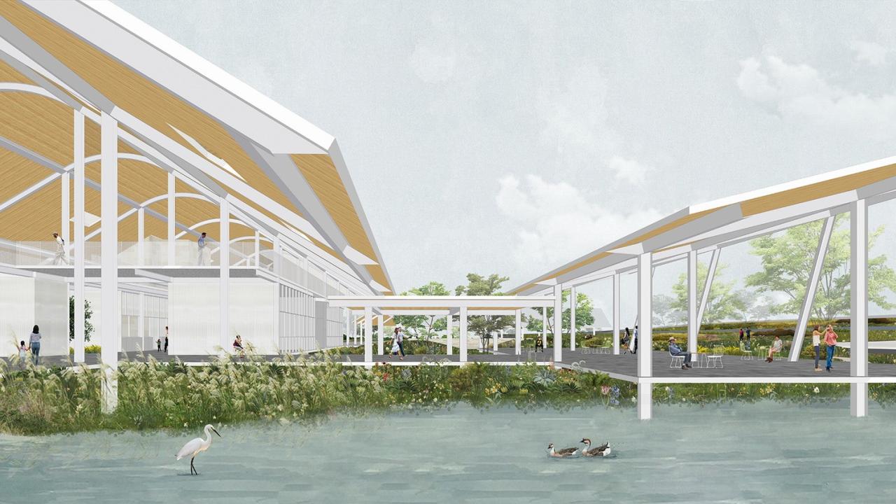 BIM建筑|瞬间公园 INSTANT PARK:甬台温高速公路改扩建工程院桥服务区设计方案 / 也似建筑 BIM建筑|瞬间公园 INSTANT PARK:甬台温高速公路改扩建工程院桥服务区设计方案 / 也似建筑