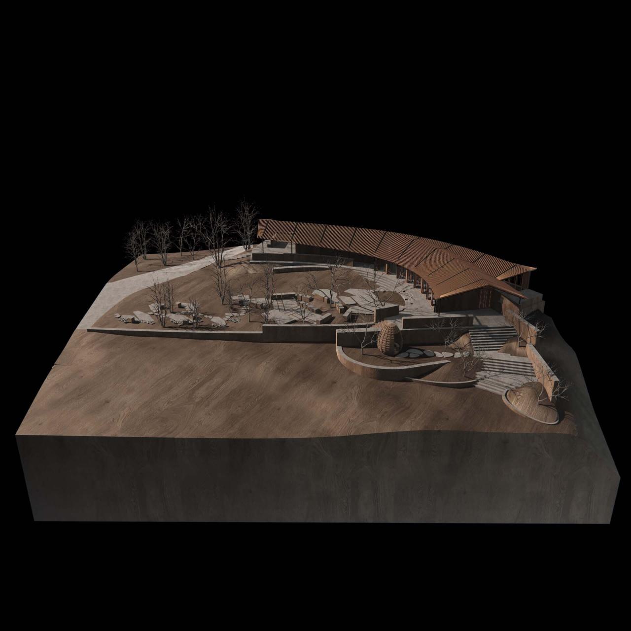 BIM建筑|咕咕来仪,大伾山悬崖驿站 / 繁星建筑工作室 BIM建筑|咕咕来仪,大伾山悬崖驿站 / 繁星建筑工作室