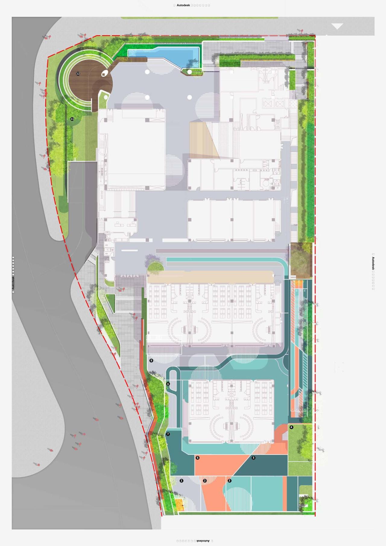 BIM建筑|深圳市南山区教育幼儿园深圳湾分部 / 深圳市天华建筑设计 BIM建筑|深圳市南山区教育幼儿园深圳湾分部 / 深圳市天华建筑设计