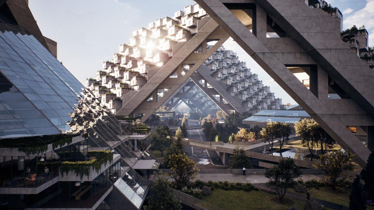 BIM建筑|数字科技重筑建筑理想: HILLSIDE,以虚幻引擎5与RealityCapture 重现栖息地67的最初愿景 / 萨夫迪建筑事务所 BIM建筑|数字科技重筑建筑理想: HILLSIDE,以虚幻引擎5与RealityCapture 重现栖息地67的最初愿景 / 萨夫迪建筑事务所