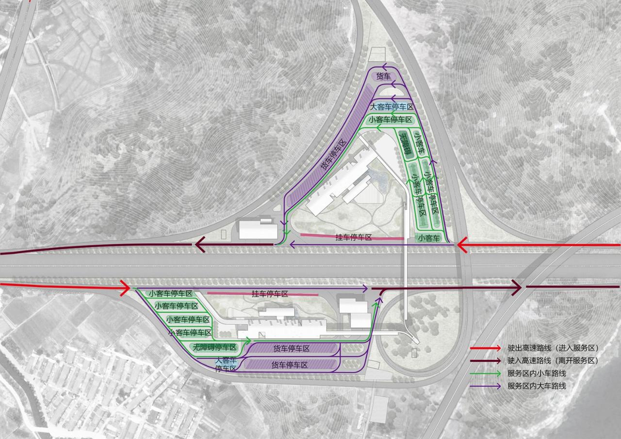 BIM建筑|瞬间公园 INSTANT PARK:甬台温高速公路改扩建工程院桥服务区设计方案 / 也似建筑 BIM建筑|瞬间公园 INSTANT PARK:甬台温高速公路改扩建工程院桥服务区设计方案 / 也似建筑