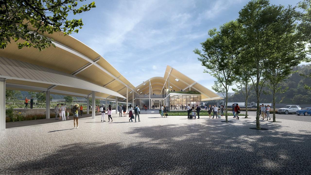 BIM建筑|瞬间公园 INSTANT PARK:甬台温高速公路改扩建工程院桥服务区设计方案 / 也似建筑 BIM建筑|瞬间公园 INSTANT PARK:甬台温高速公路改扩建工程院桥服务区设计方案 / 也似建筑