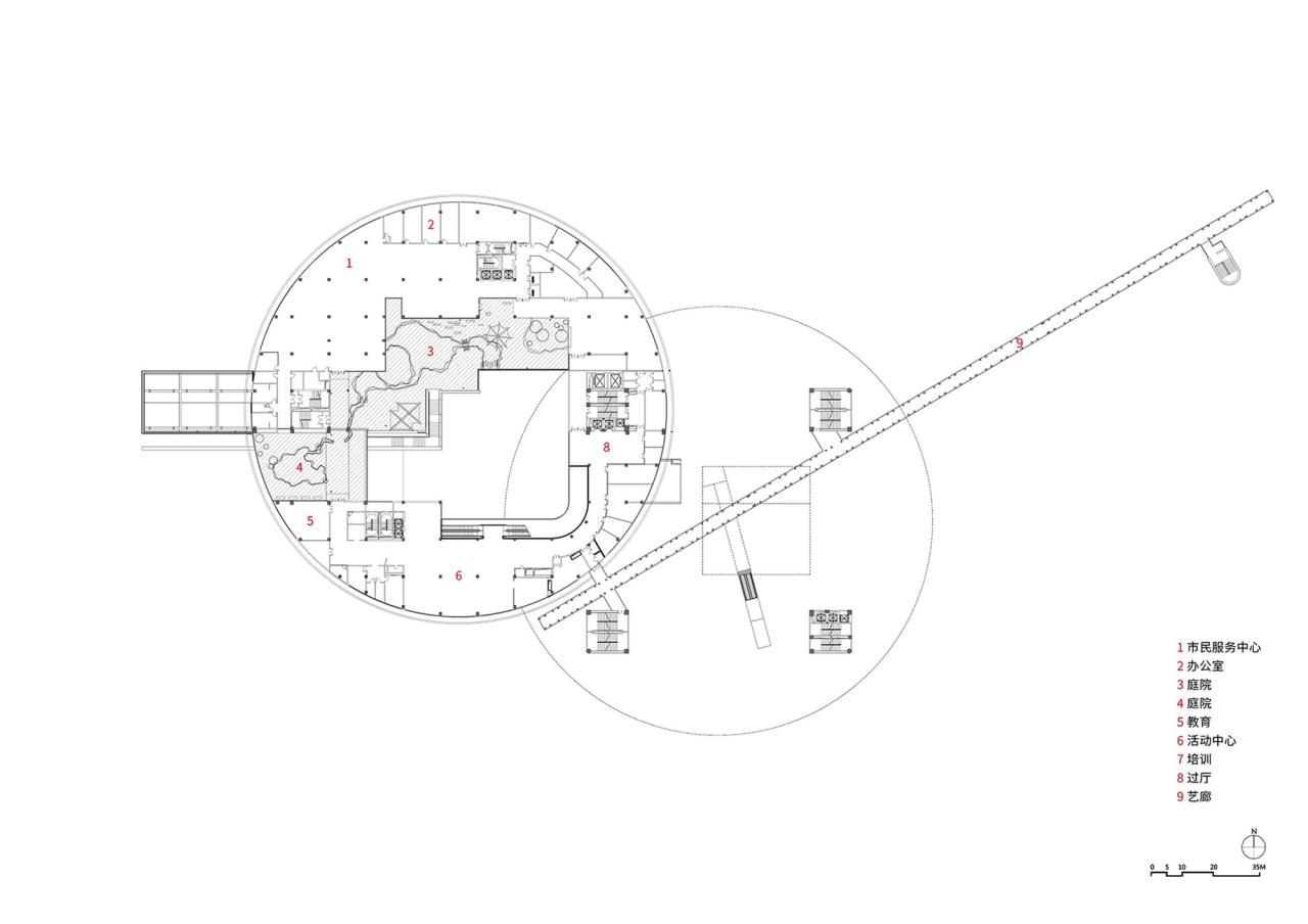 BIM建筑|南京江北市民中心 / MENG建筑创作院 BIM建筑|南京江北市民中心 / MENG建筑创作院