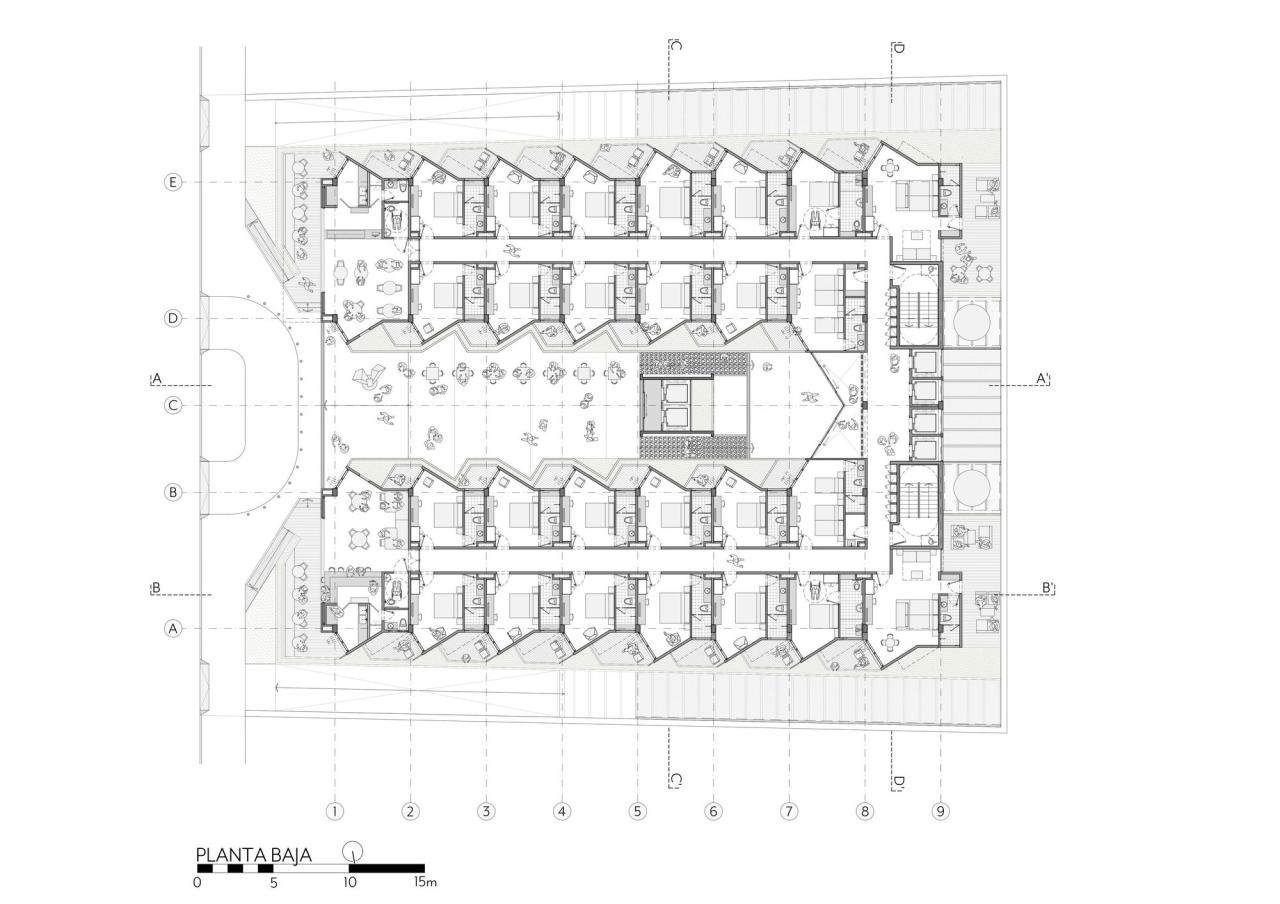 BIM建筑|BA’RA 酒店 / Plan:b arquitectos BIM建筑|BA’RA 酒店 / Plan:b arquitectos