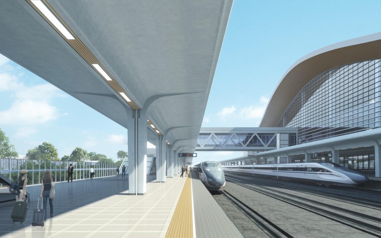 BIM建筑|新建沪渝蓉高铁武宜段——汉川东站 / 中南建筑设计院股份有限公司 BIM建筑|新建沪渝蓉高铁武宜段——汉川东站 / 中南建筑设计院股份有限公司