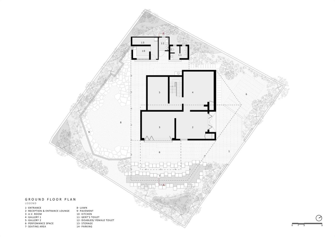 BIM建筑|Arthshila文化中心 – 文化适应及再利用私人基础设施 / Abin Design Studio BIM建筑|Arthshila文化中心 – 文化适应及再利用私人基础设施 / Abin Design Studio