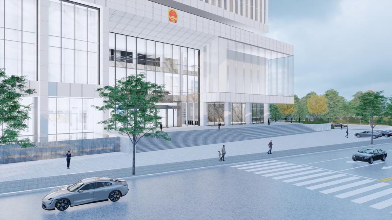 BIM建筑|凝固的正义•常州市中级人民法院扩建 / 简和建筑 BIM建筑|凝固的正义•常州市中级人民法院扩建 / 简和建筑