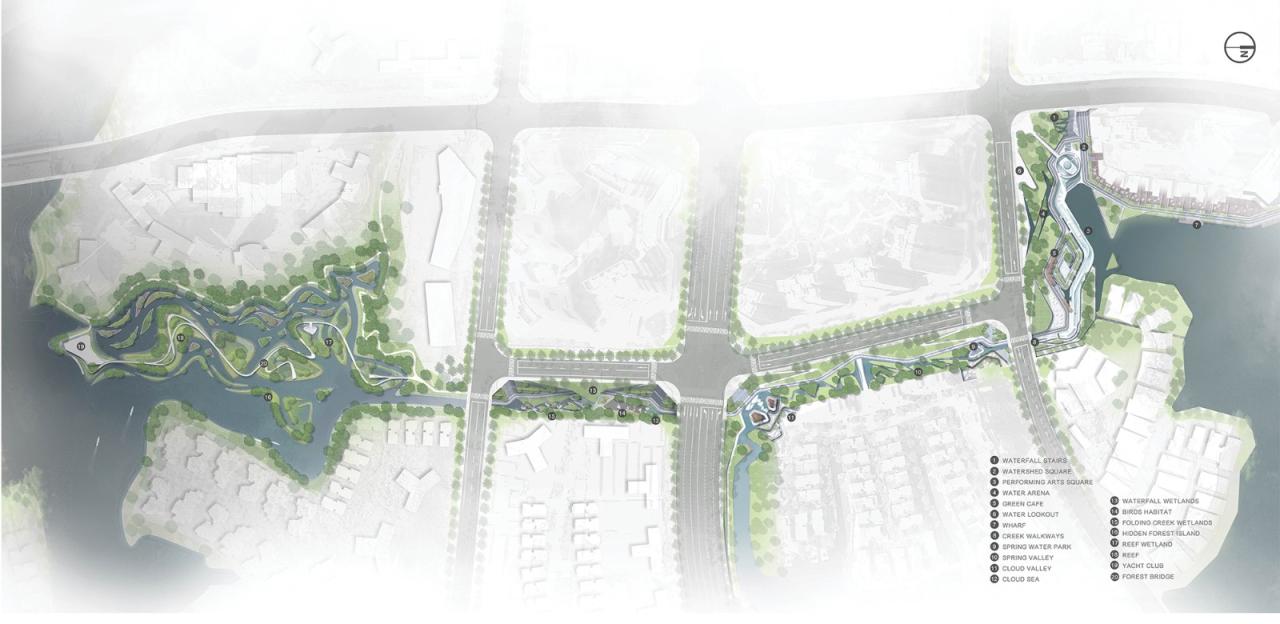 BIM建筑|景观设计:麓湖水线公园 / Lab D+H BIM建筑|景观设计:麓湖水线公园 / Lab D+H