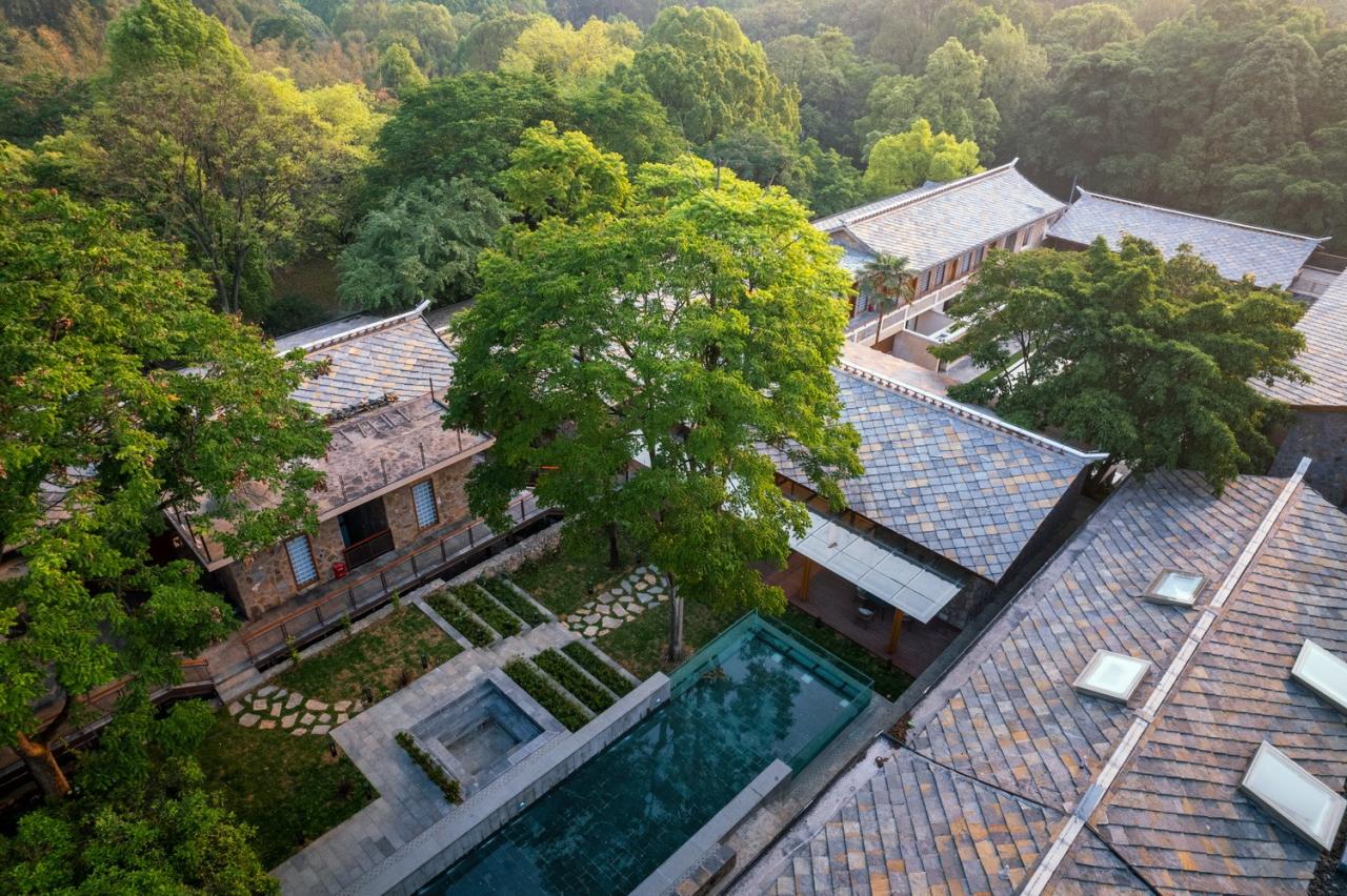 BIM建筑|瀑布下的诗意栖居:尧珈•瀑布村 /上海尧舜建筑设计有限公司 BIM建筑|瀑布下的诗意栖居:尧珈•瀑布村 /上海尧舜建筑设计有限公司