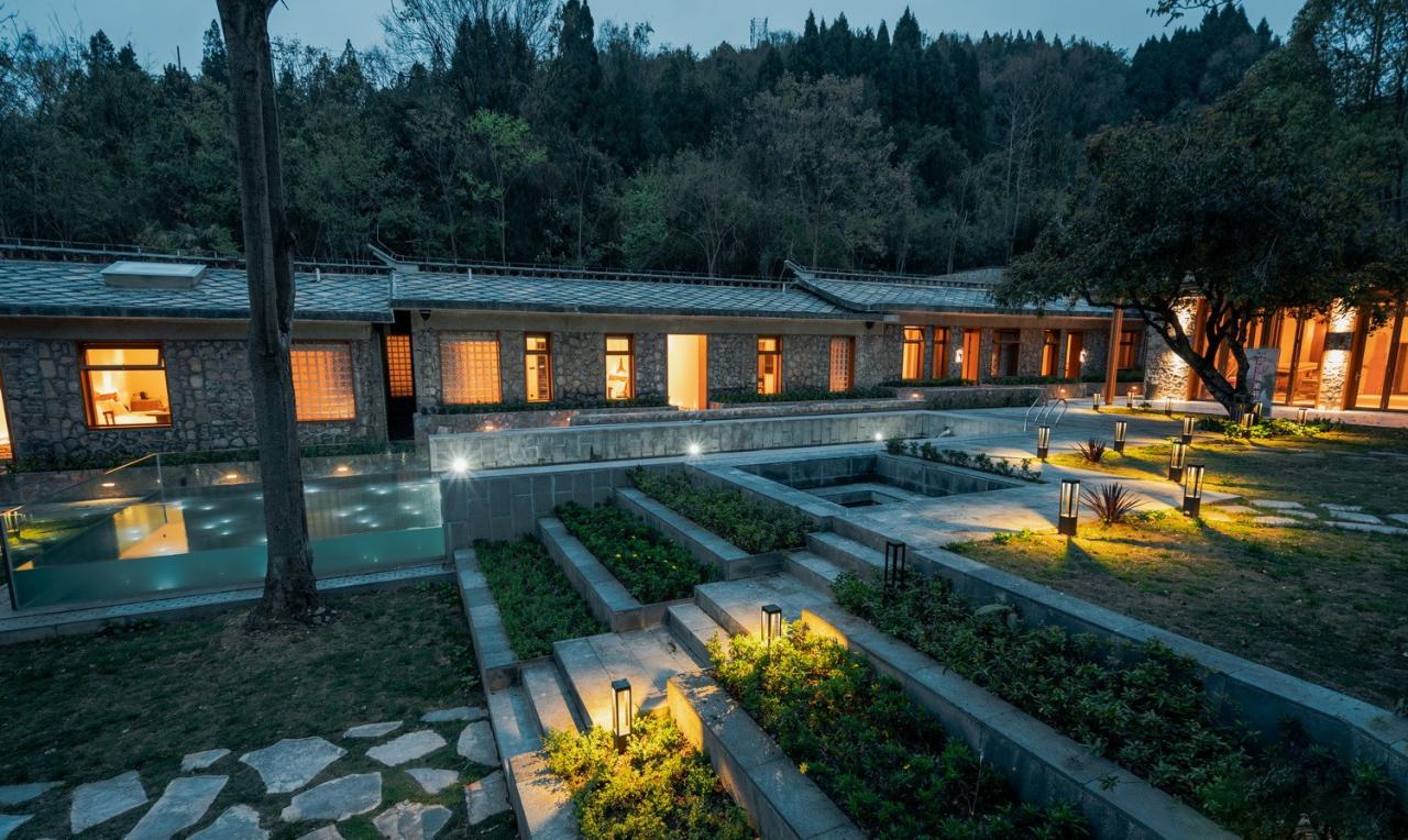 BIM建筑|瀑布下的诗意栖居:尧珈•瀑布村 /上海尧舜建筑设计有限公司 BIM建筑|瀑布下的诗意栖居:尧珈•瀑布村 /上海尧舜建筑设计有限公司