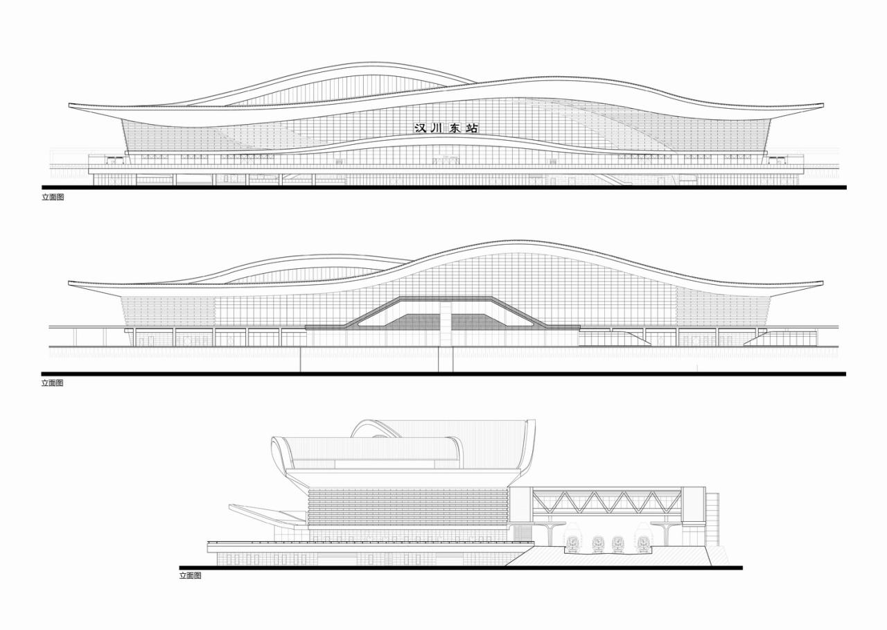 BIM建筑|新建沪渝蓉高铁武宜段——汉川东站 / 中南建筑设计院股份有限公司 BIM建筑|新建沪渝蓉高铁武宜段——汉川东站 / 中南建筑设计院股份有限公司