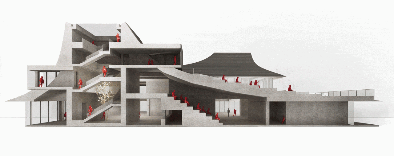BIM建筑|光的中庭:泊心域社区邻里中心 / 孟凡浩-line+建筑事务所 BIM建筑|光的中庭:泊心域社区邻里中心 / 孟凡浩-line+建筑事务所