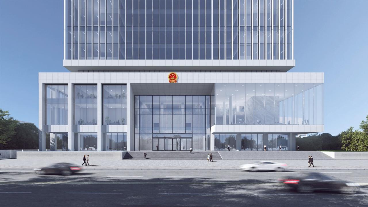 BIM建筑|凝固的正义•常州市中级人民法院扩建 / 简和建筑 BIM建筑|凝固的正义•常州市中级人民法院扩建 / 简和建筑