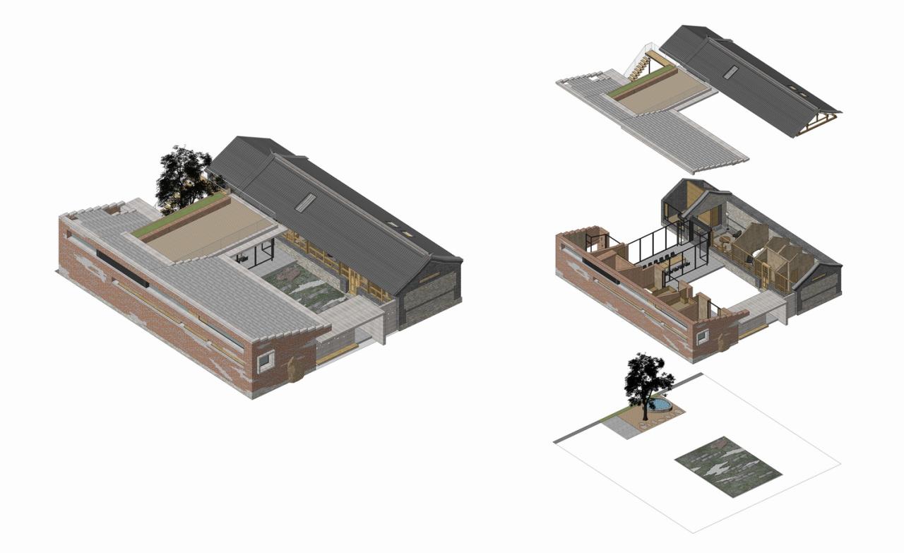 BIM建筑|丫吉宿集98#院 / 复合建筑设计 BIM建筑|丫吉宿集98#院 / 复合建筑设计