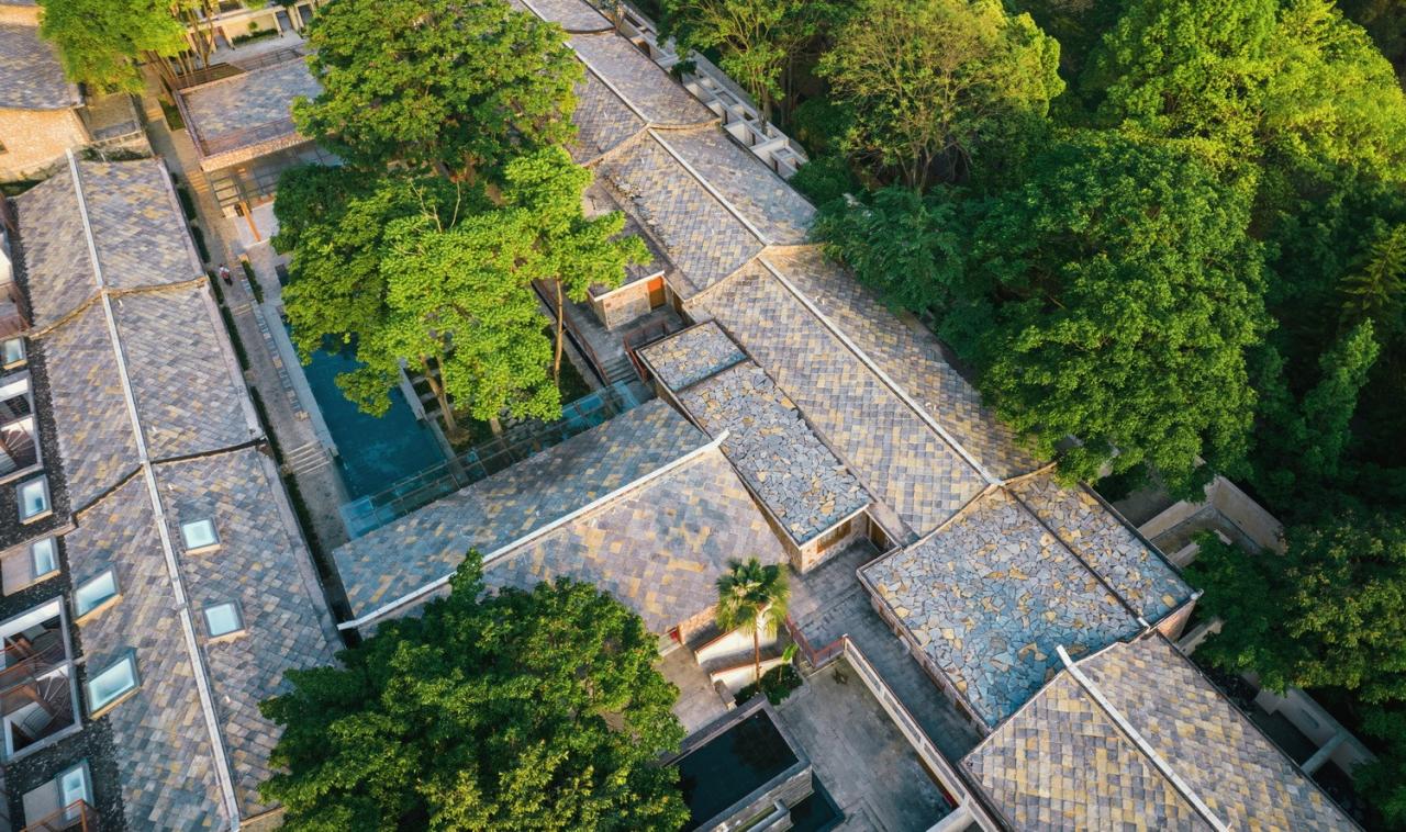 BIM建筑|瀑布下的诗意栖居:尧珈•瀑布村 /上海尧舜建筑设计有限公司 BIM建筑|瀑布下的诗意栖居:尧珈•瀑布村 /上海尧舜建筑设计有限公司