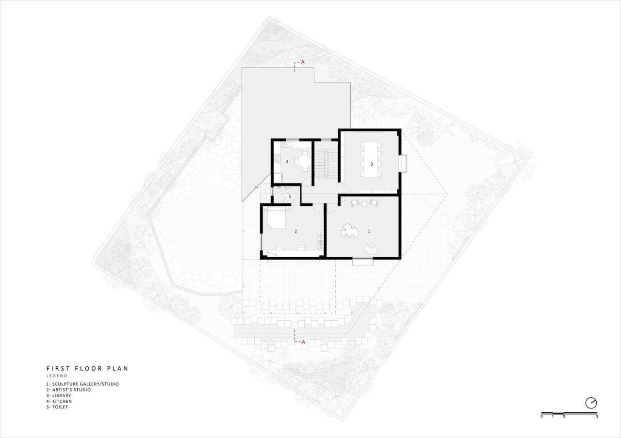 BIM建筑|Arthshila文化中心 – 文化适应及再利用私人基础设施 / Abin Design Studio BIM建筑|Arthshila文化中心 – 文化适应及再利用私人基础设施 / Abin Design Studio