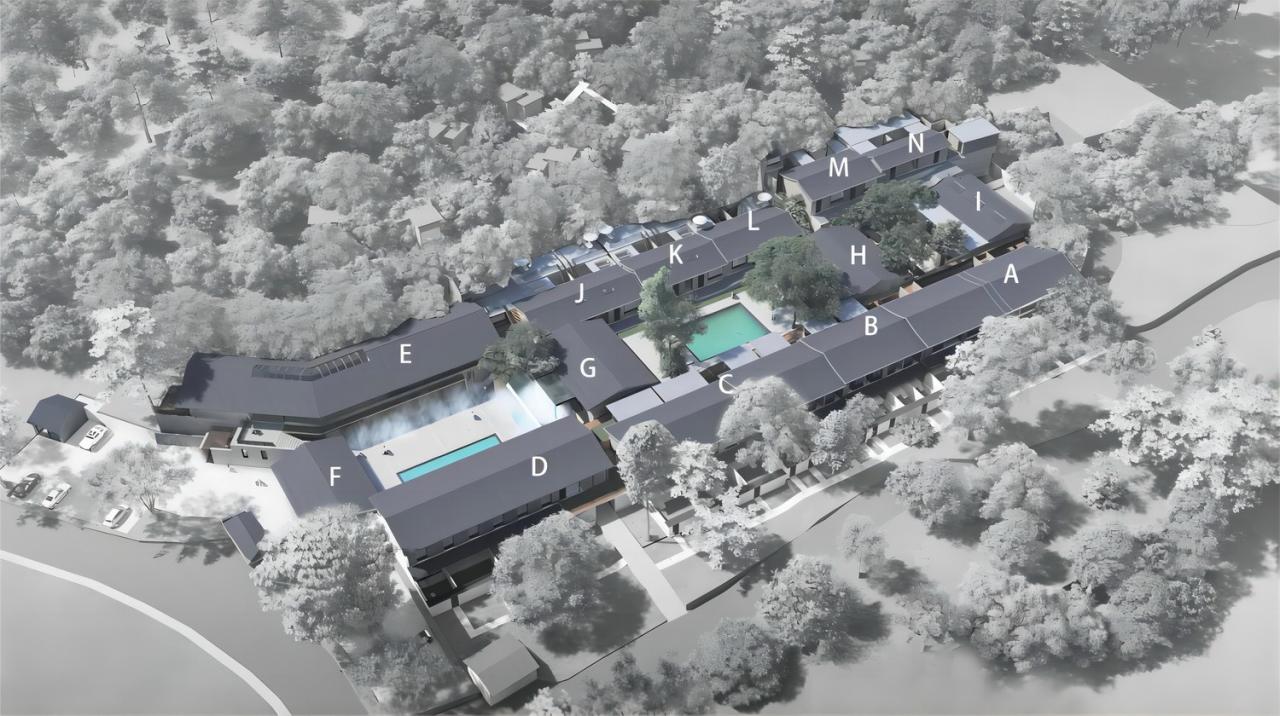 BIM建筑|瀑布下的诗意栖居:尧珈•瀑布村 /上海尧舜建筑设计有限公司 BIM建筑|瀑布下的诗意栖居:尧珈•瀑布村 /上海尧舜建筑设计有限公司