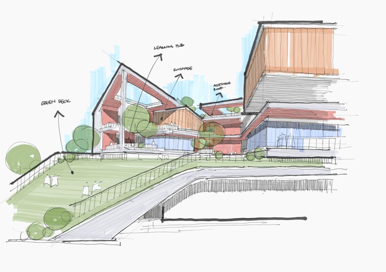 BIM建筑|拥抱童真的“绿野小镇” 原创 :杭州钱江新城的未来校园 / 10 Design BIM建筑|拥抱童真的“绿野小镇” 原创 :杭州钱江新城的未来校园 / 10 Design